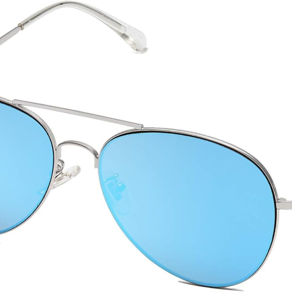 Classic Aviator Sunglasses for Women Men Metal Frame Spring Hinges SJ1030